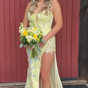 Yellow prom dress